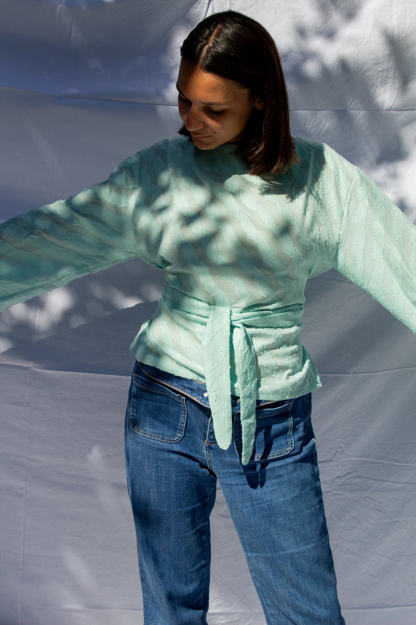 Top Obi jacquard