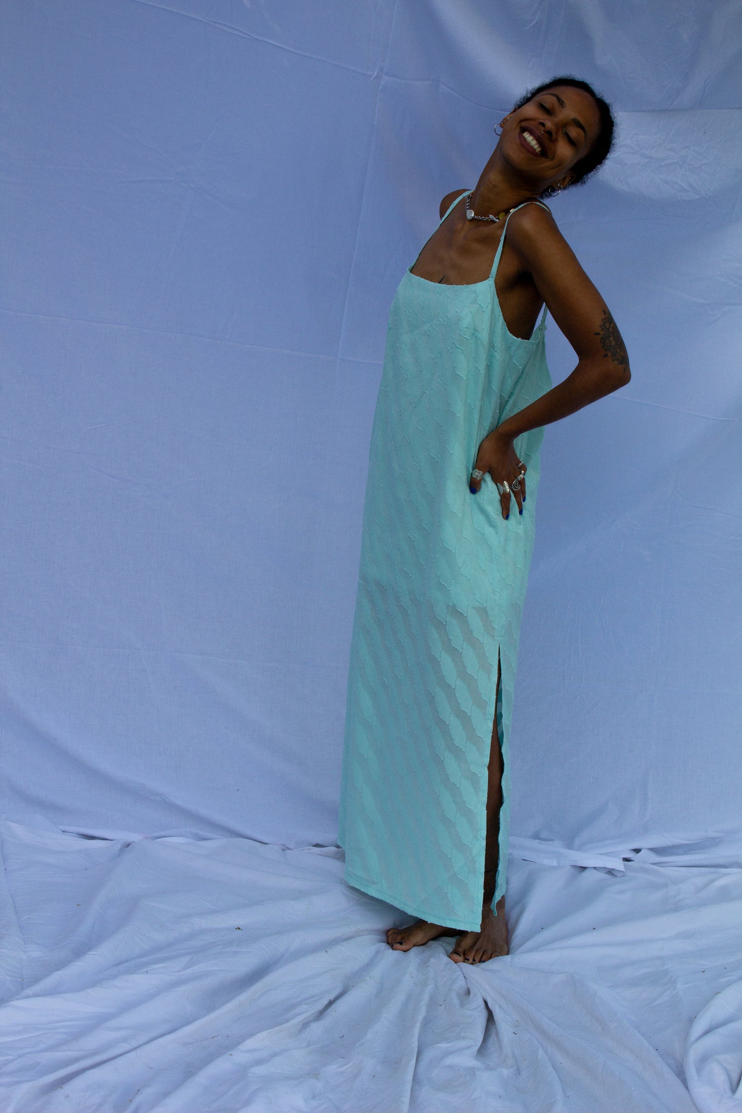 Robe longue Alizé jacquard
